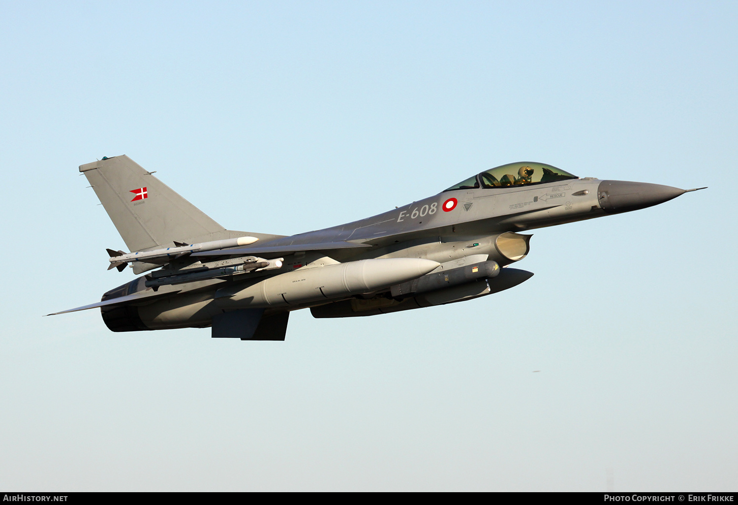 Aircraft Photo of E-608 | General Dynamics F-16AM Fighting Falcon | Denmark - Air Force | AirHistory.net #379616