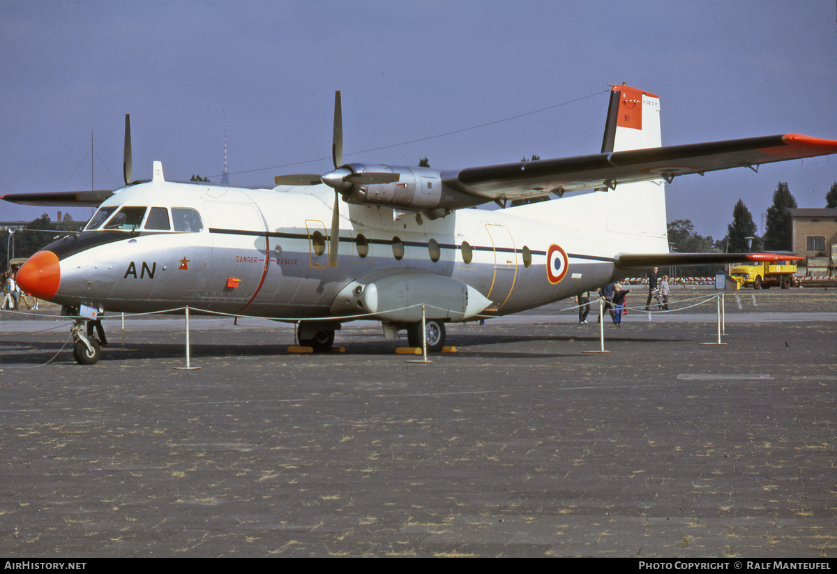 Aircraft Photo of 91 | Aerospatiale N-262D-51 Fregate | France - Air Force | AirHistory.net #379622