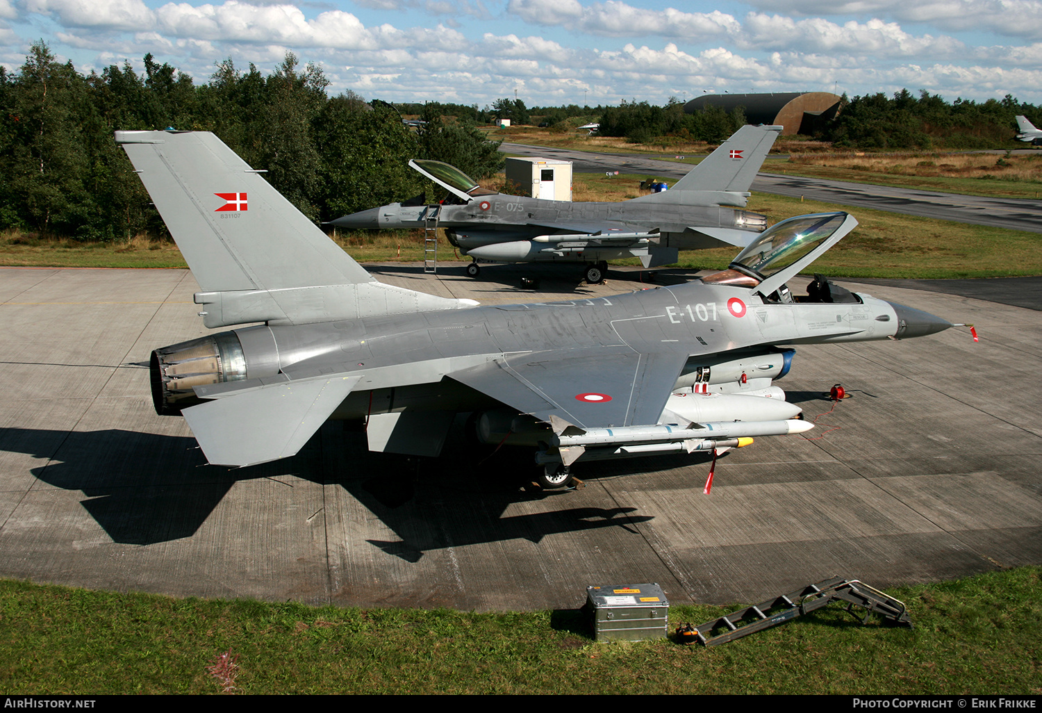 Aircraft Photo of E-107 | General Dynamics F-16AM Fighting Falcon | Denmark - Air Force | AirHistory.net #379680