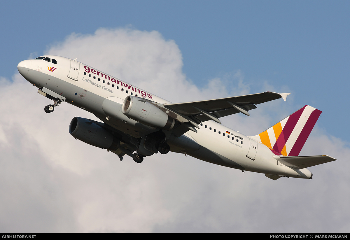 Aircraft Photo of D-AGWM | Airbus A319-132 | Germanwings | AirHistory.net #379706