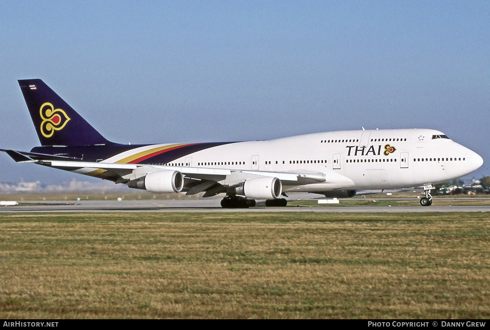 Aircraft Photo of HS-TGJ | Boeing 747-4D7 | Thai Airways International | AirHistory.net #379743
