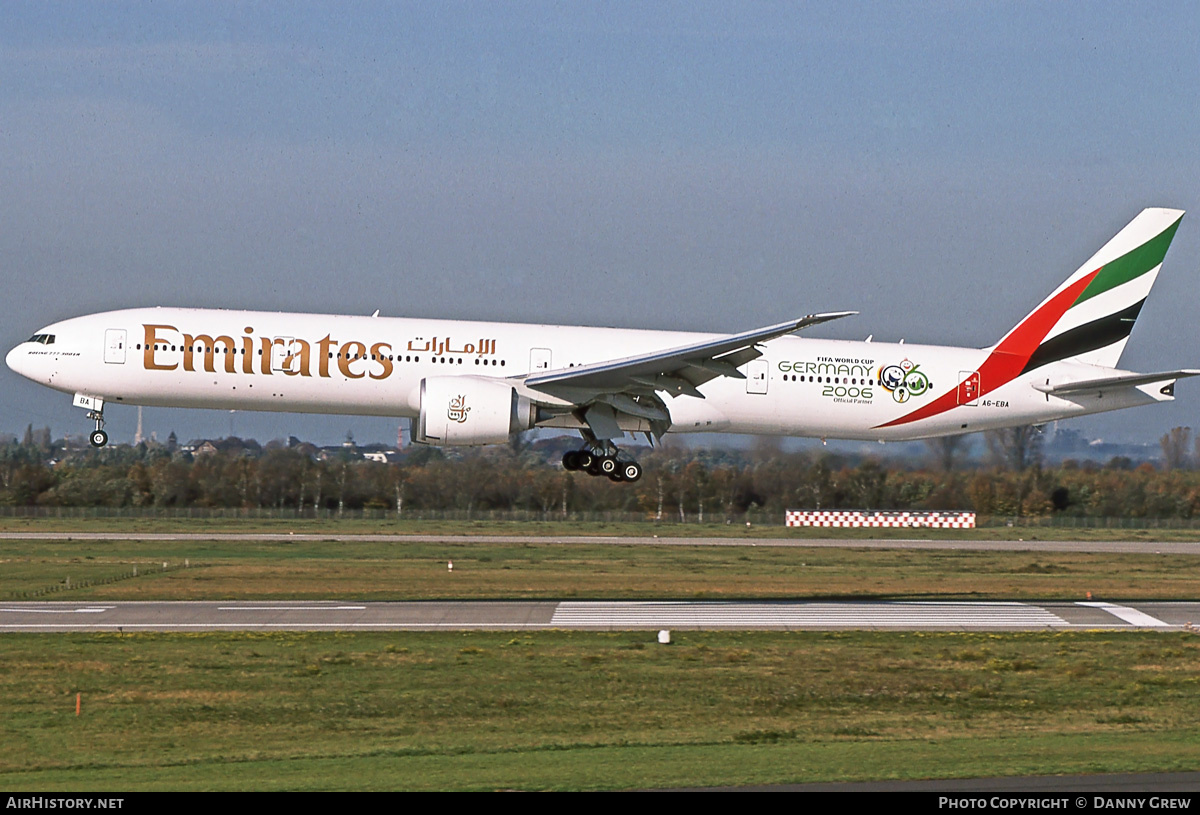 Aircraft Photo of A6-EBA | Boeing 777-31H/ER | Emirates | AirHistory.net #379811