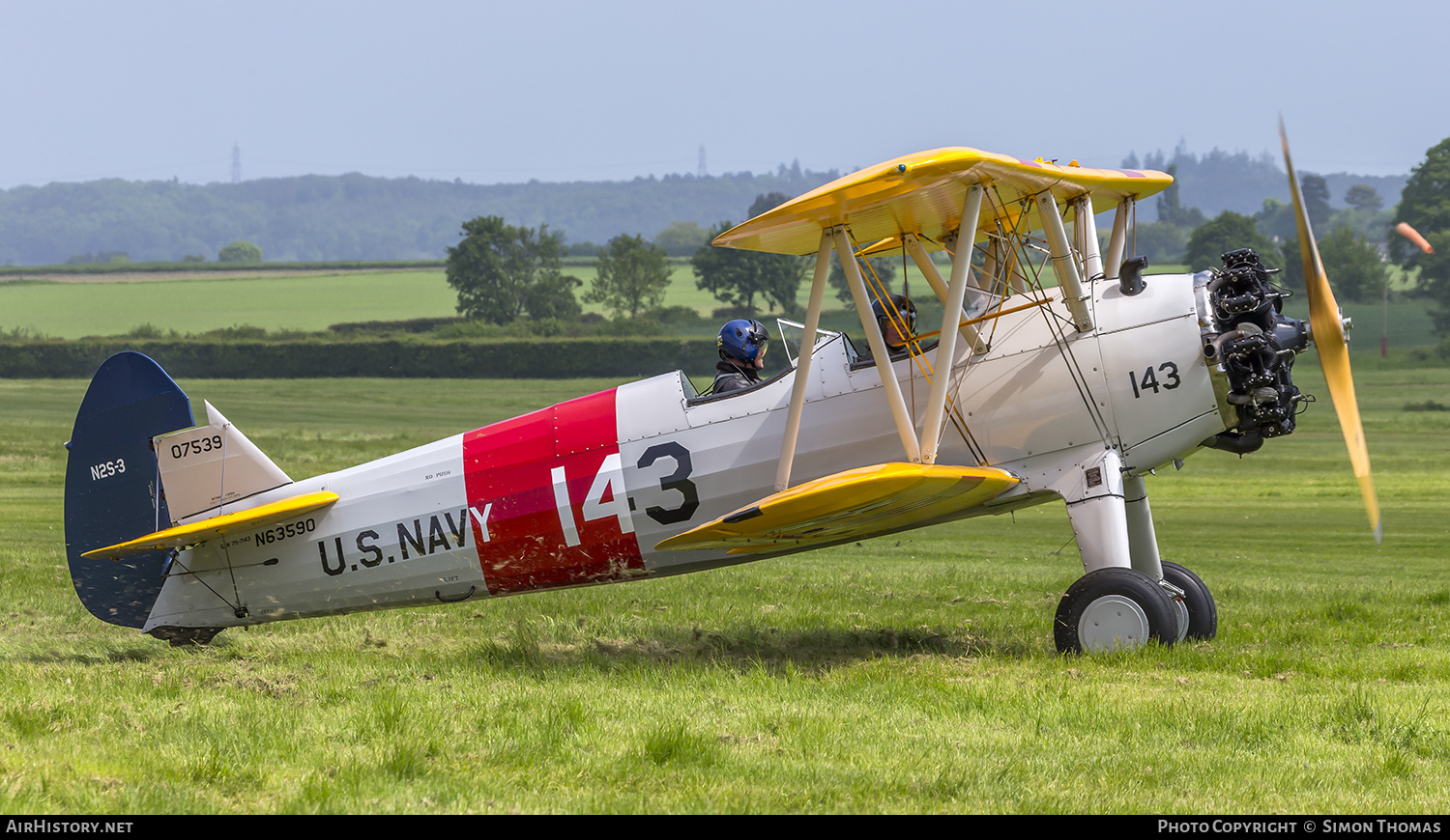 Aircraft Photo of N63590 / 07539 | Boeing N2S-3 Kaydet (B75N1) | USA - Navy | AirHistory.net #379825