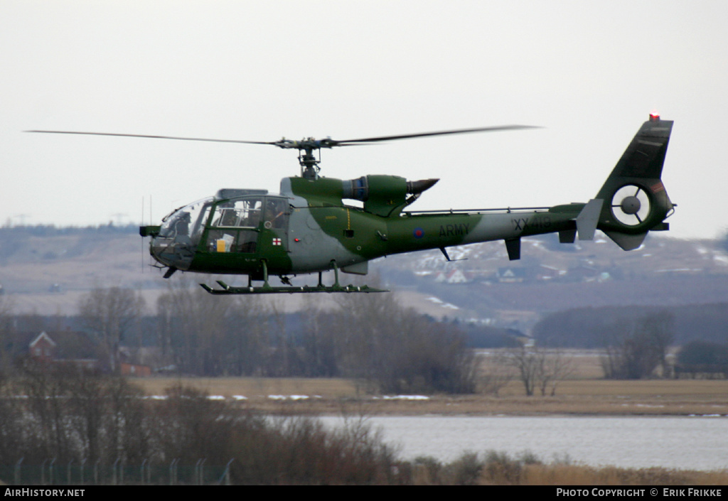 Aircraft Photo of XX419 | Aerospatiale SA-341B Gazelle AH1 | UK - Army | AirHistory.net #379853