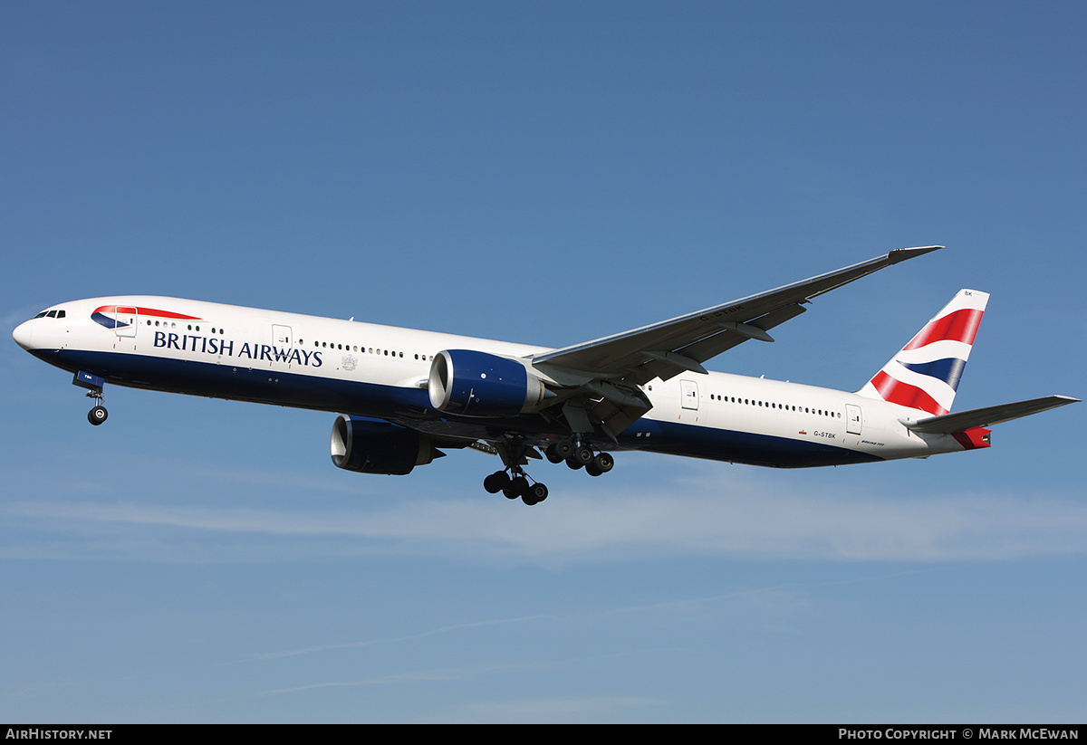 Aircraft Photo of G-STBK | Boeing 777-336/ER | British Airways | AirHistory.net #379860