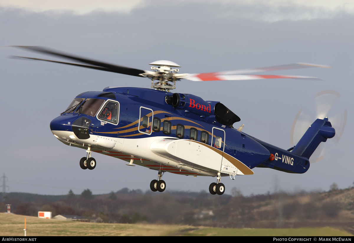 Aircraft Photo of G-VING | Sikorsky S-92A | Bond Offshore Helicopters | AirHistory.net #379867
