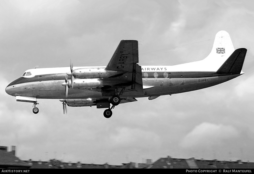 Aircraft Photo of G-ARBY | Vickers 708 Viscount | British United Airways - BUA | AirHistory.net #379870