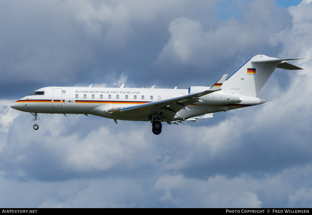Aircraft Photo of 1403 | Bombardier Global 5000 (BD-700-1A11) | Germany - Air Force | AirHistory.net #379898