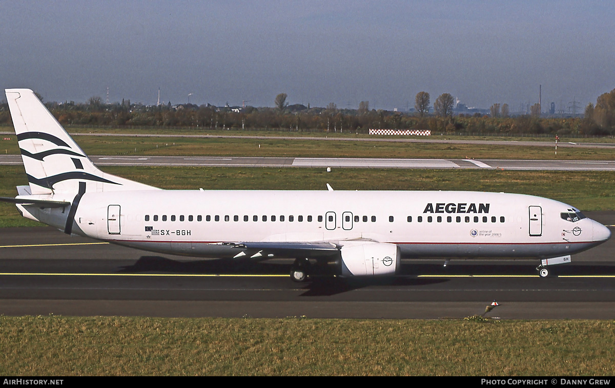 Aircraft Photo of SX-BGH | Boeing 737-4Y0 | Aegean Airlines | AirHistory.net #379923