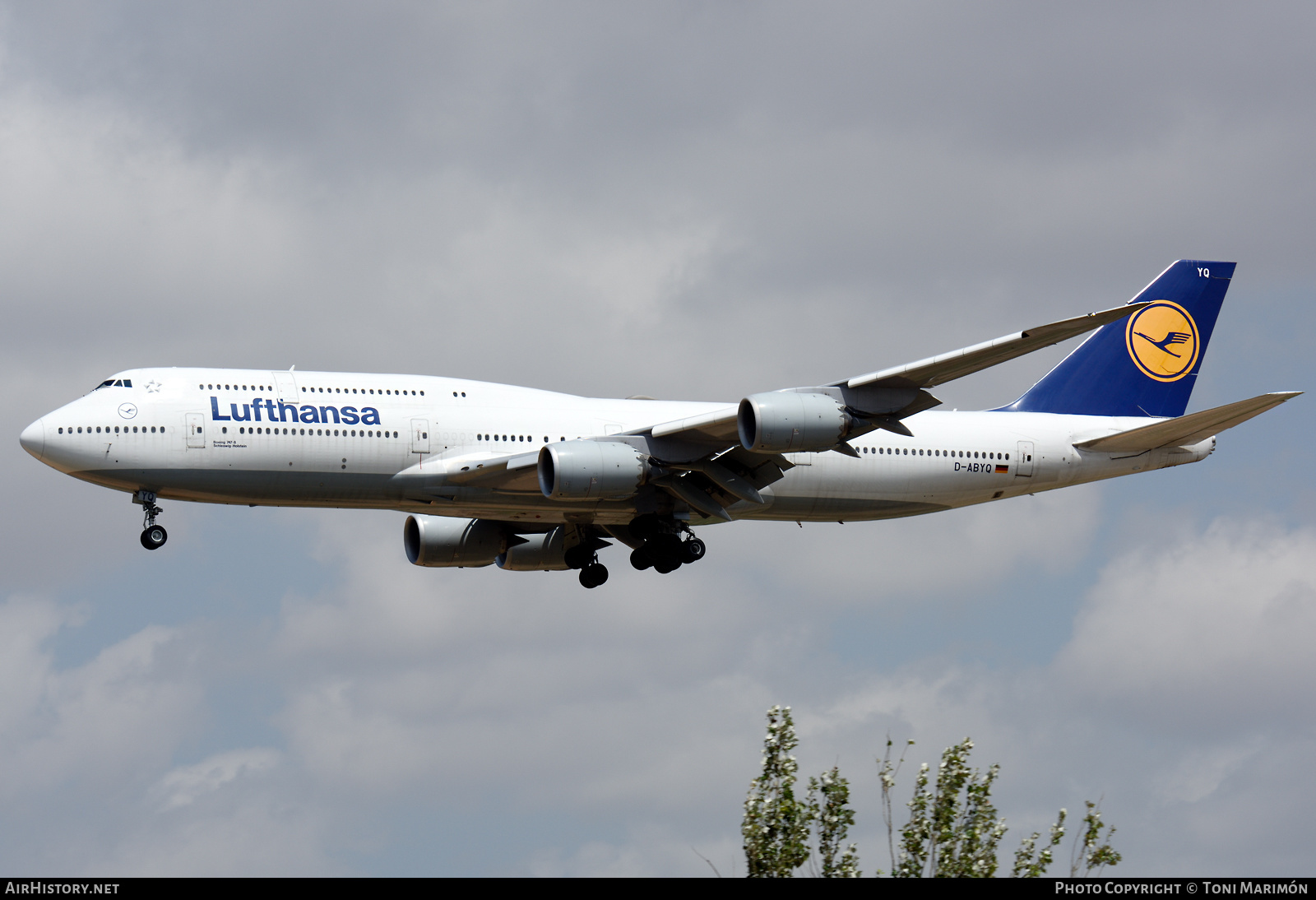 Aircraft Photo of D-ABYQ | Boeing 747-830 | Lufthansa | AirHistory.net #379957