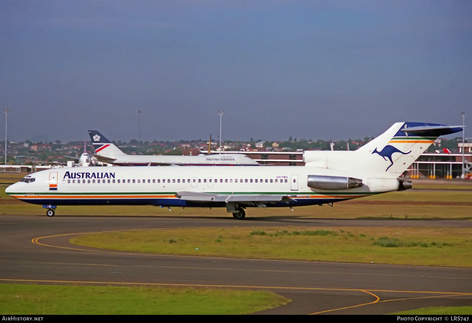 Aircraft Photo of VH-TBQ | Boeing 727-276/Adv | Australian Airlines | AirHistory.net #380004