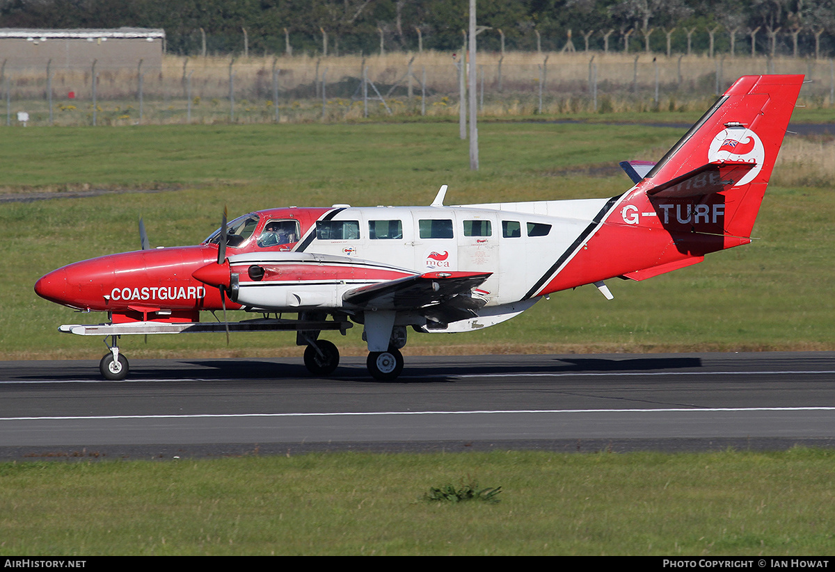 Aircraft Photo of G-TURF | Reims F406 Caravan II | MCA - Maritime and Coastguard Agency | AirHistory.net #380012