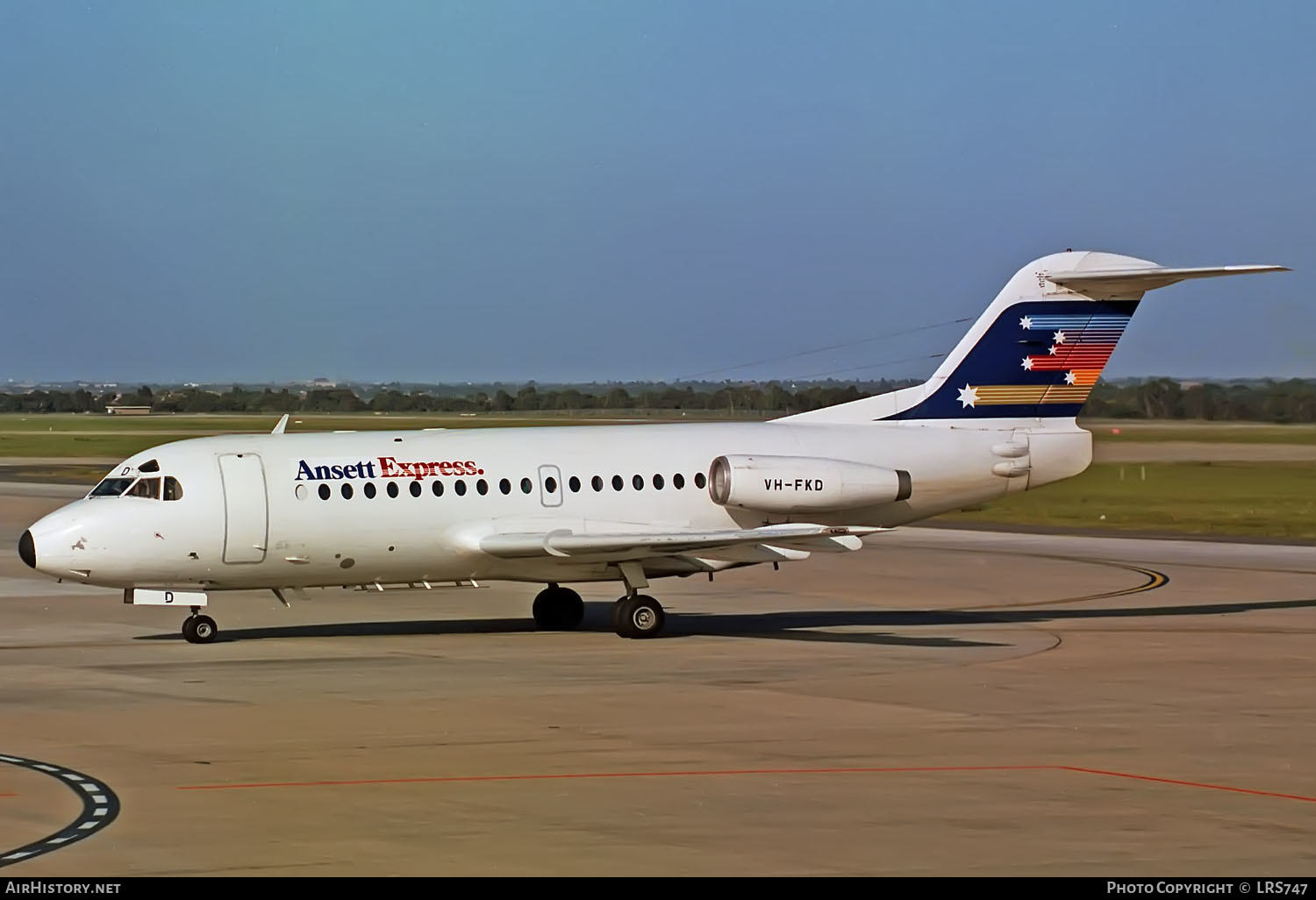 Aircraft Photo of VH-FKD | Fokker F28-1000 Fellowship | Ansett Express | AirHistory.net #380021