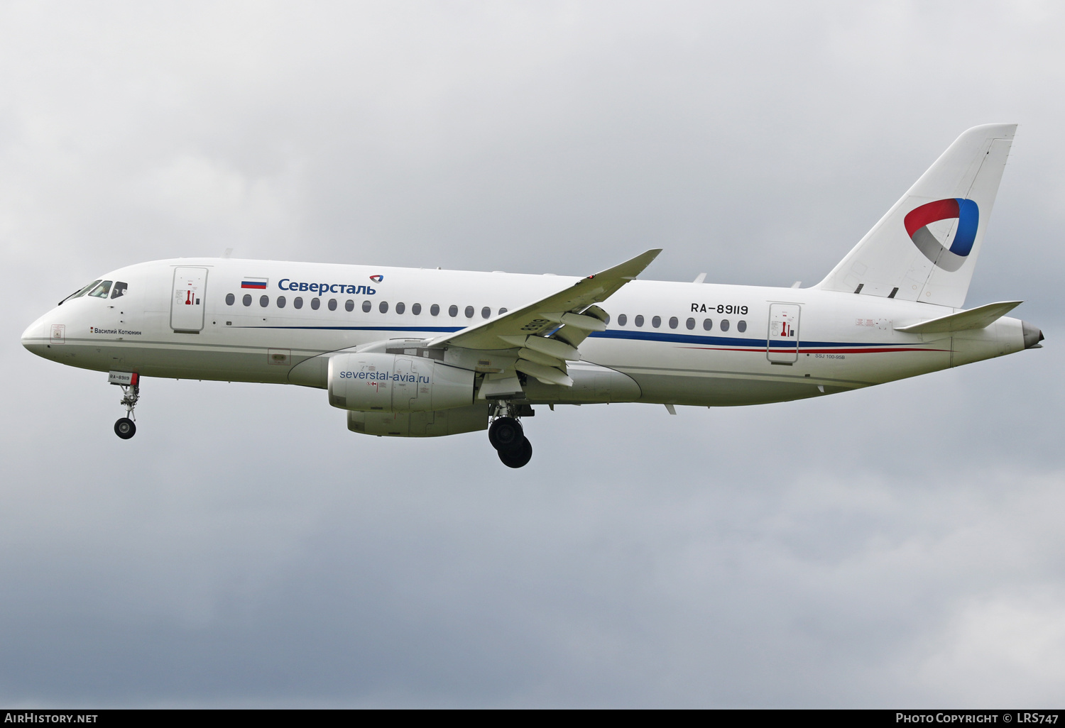 Aircraft Photo of RA-89119 | Sukhoi SSJ-100-95B Superjet 100 (RRJ-95B) | Severstal Avia | AirHistory.net #380161