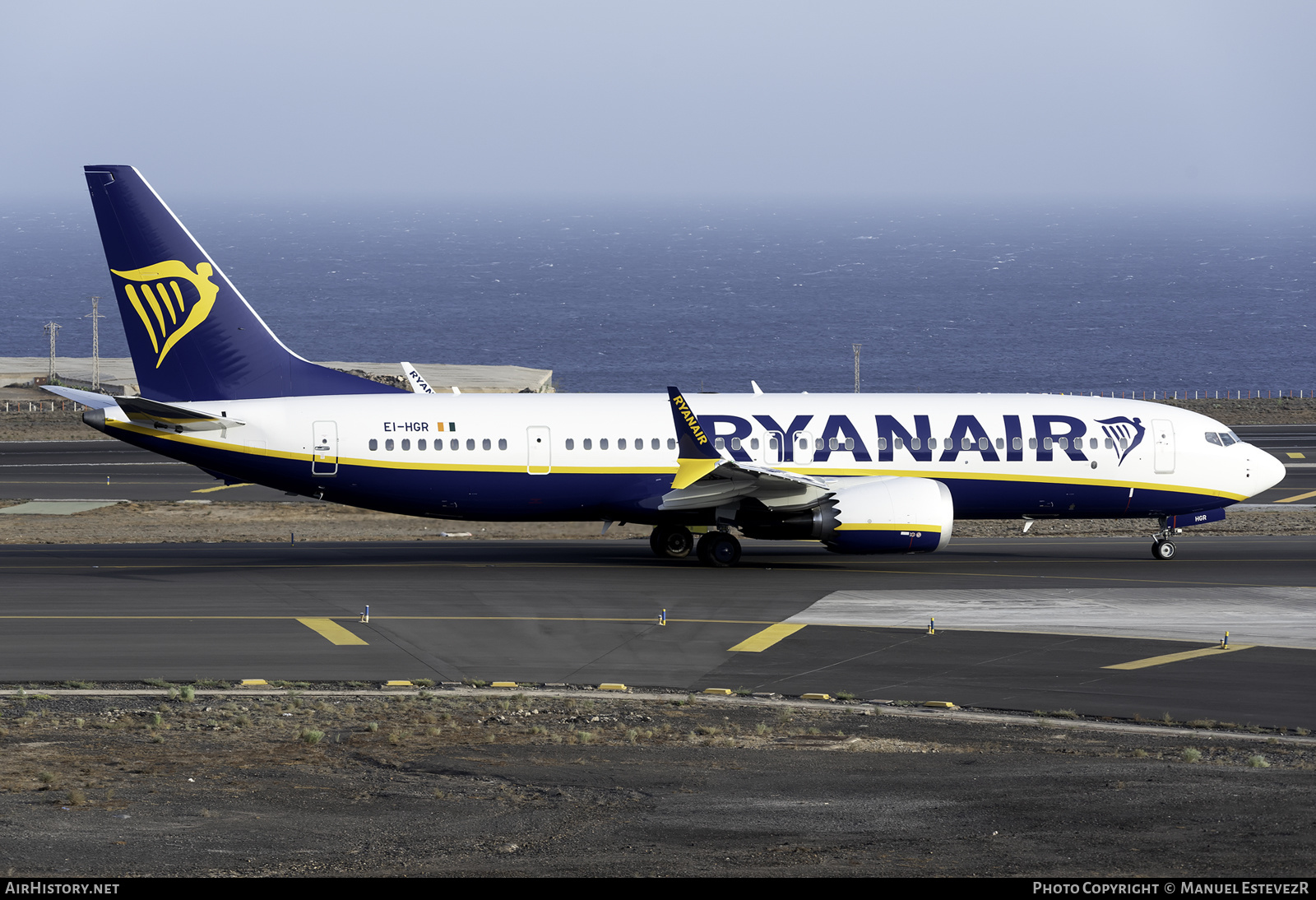 Aircraft Photo of EI-HGR | Boeing 737-8200 Max 200 | Ryanair | AirHistory.net #380201