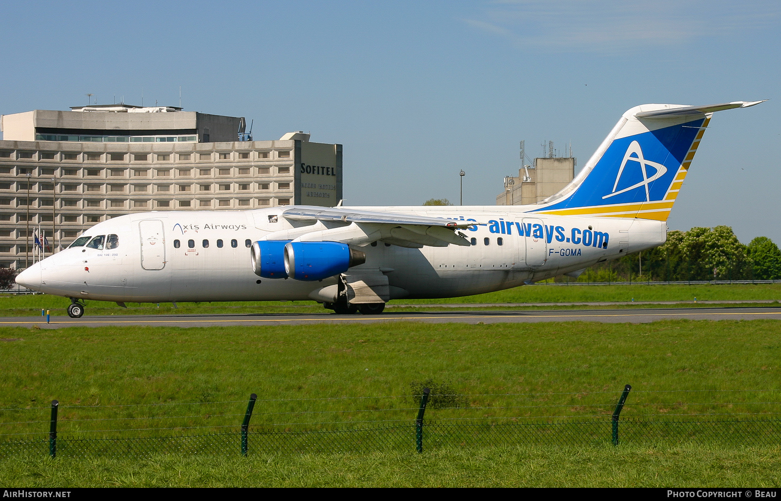 Aircraft Photo of F-GOMA | British Aerospace BAe-146-200QC | Axis Airways | AirHistory.net #380261