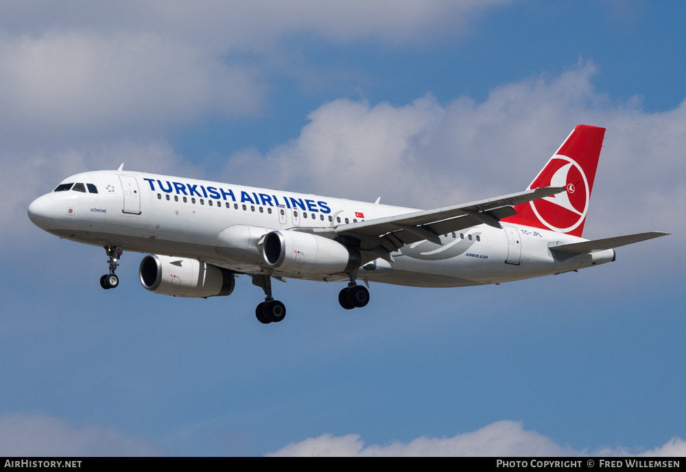 Aircraft Photo of TC-JPL | Airbus A320-232 | Turkish Airlines | AirHistory.net #380280