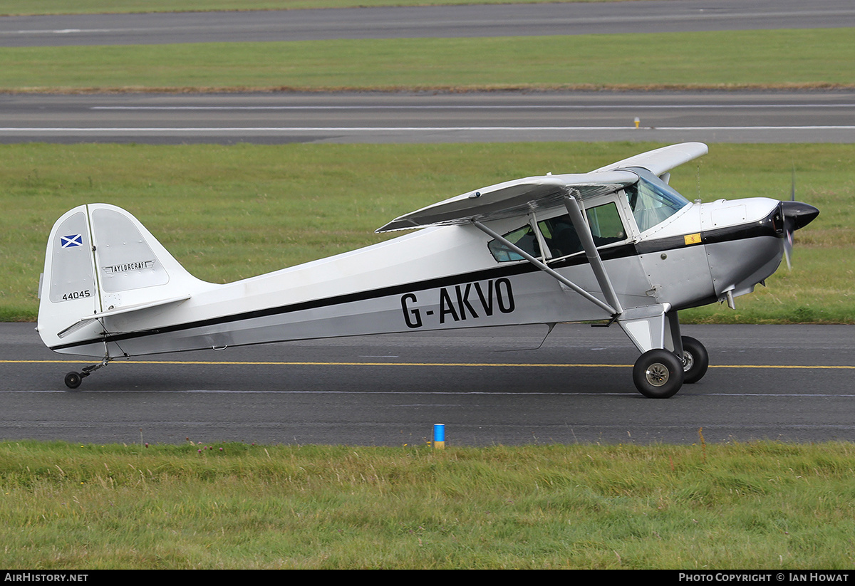 Aircraft Photo of G-AKVO | Taylorcraft BC-12D Twosome | AirHistory.net #380294