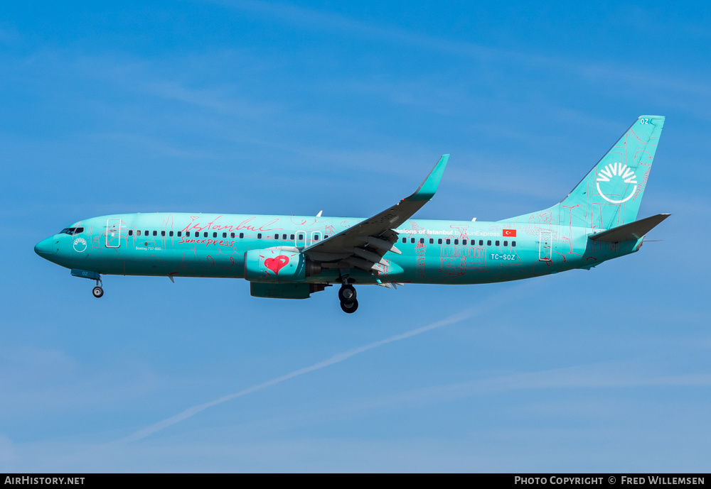 Aircraft Photo of TC-SOZ | Boeing 737-8HX | SunExpress | AirHistory.net #380300