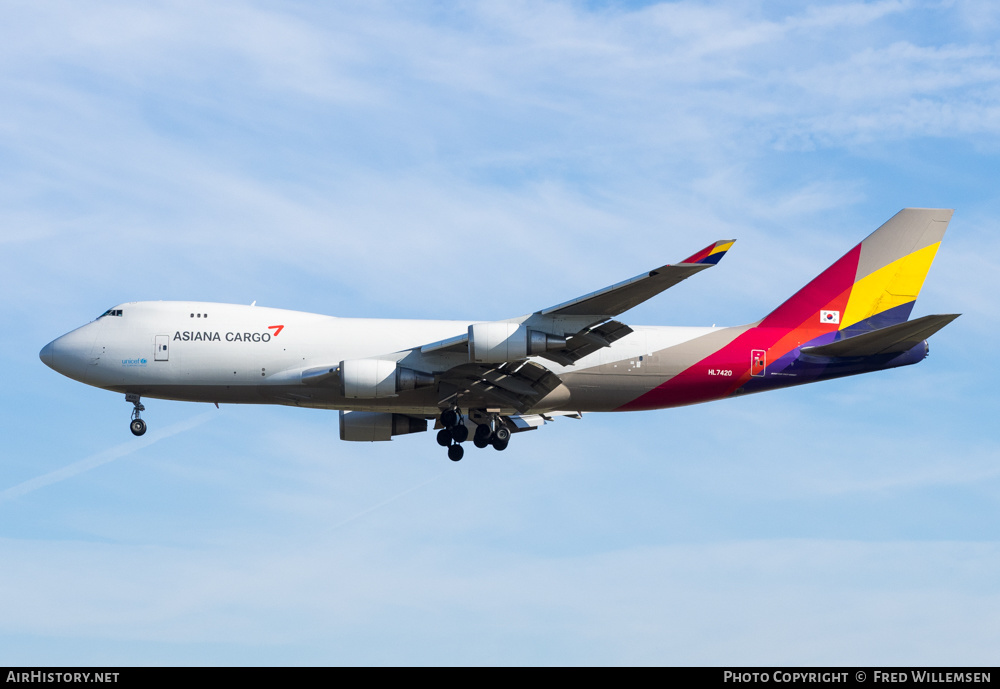 Aircraft Photo of HL7420 | Boeing 747-48EF/SCD | Asiana Airlines Cargo | AirHistory.net #380304