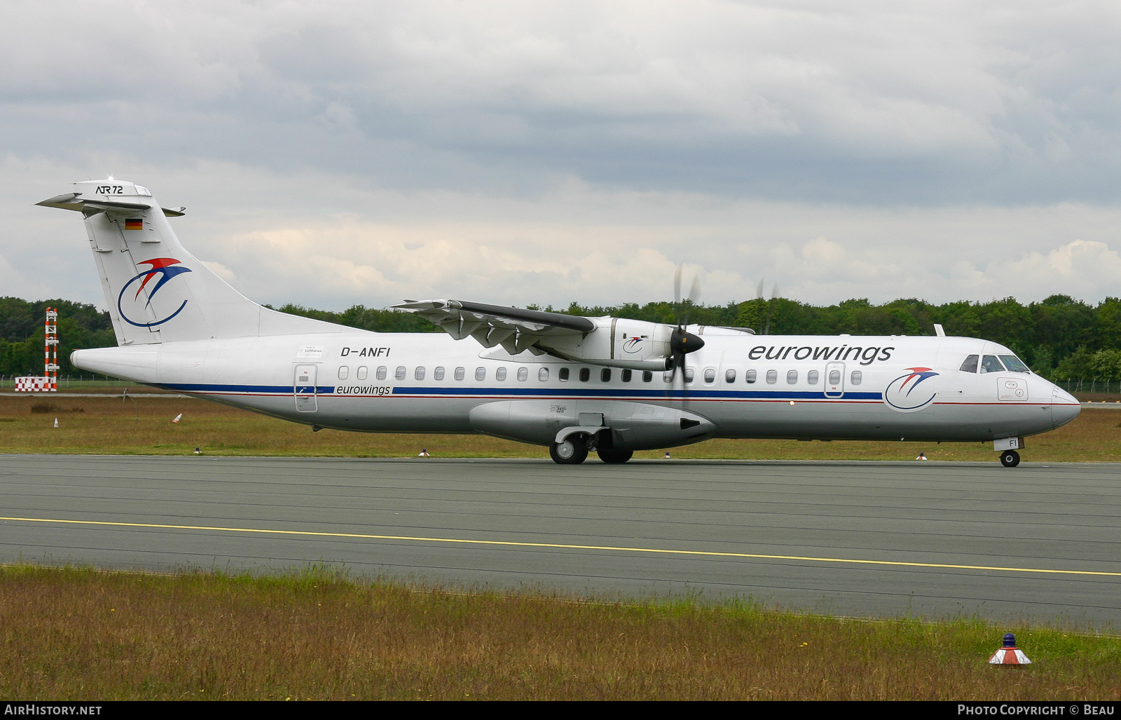 Aircraft Photo of D-ANFI | ATR ATR-72-500 (ATR-72-212A) | Eurowings | AirHistory.net #380322