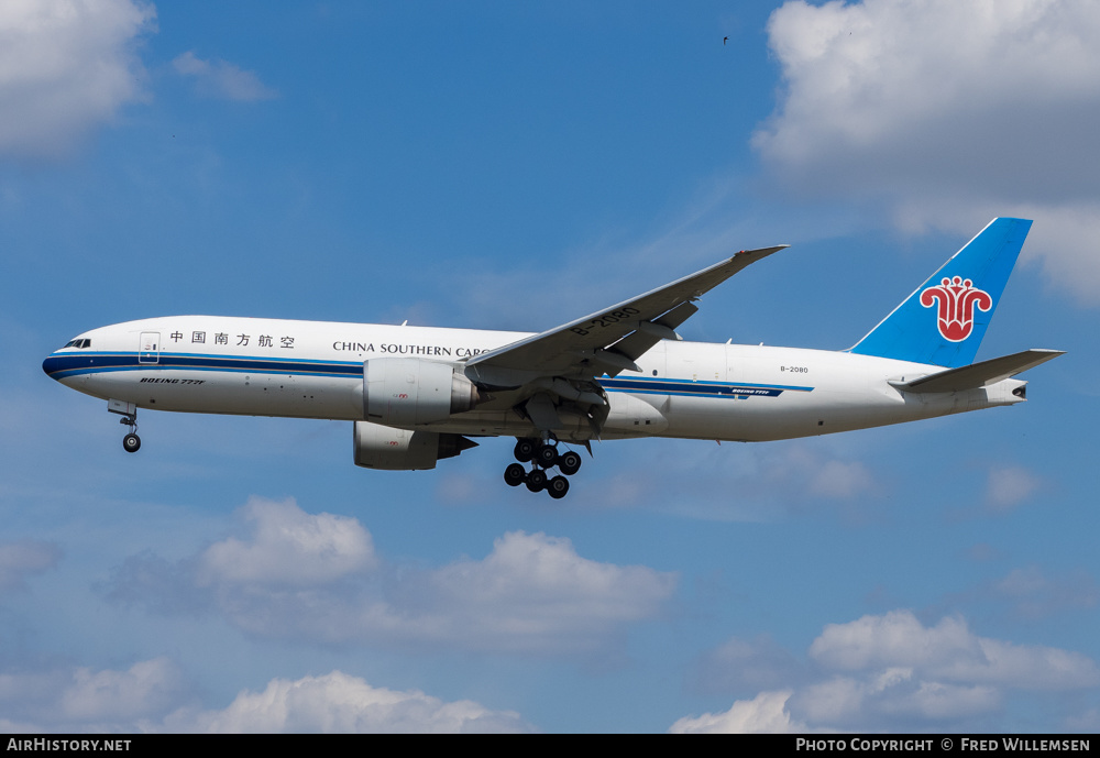 Aircraft Photo of B-2080 | Boeing 777-F1B | China Southern Airlines Cargo | AirHistory.net #380350