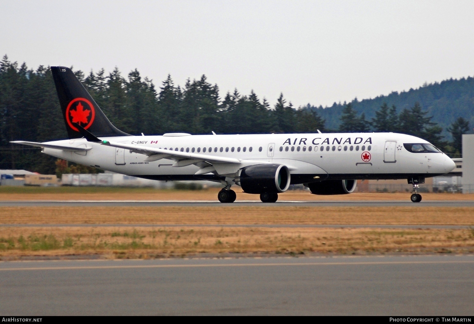 Aircraft Photo of C-GNGV | Airbus A220-371 (BD-500-1A11) | Air Canada | AirHistory.net #380368