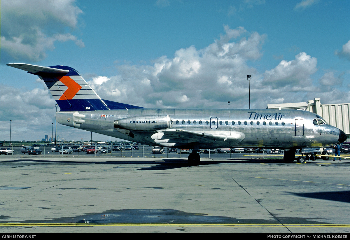 Aircraft Photo of C-FTAV | Fokker F28-1000 Fellowship | Time Air | AirHistory.net #380419