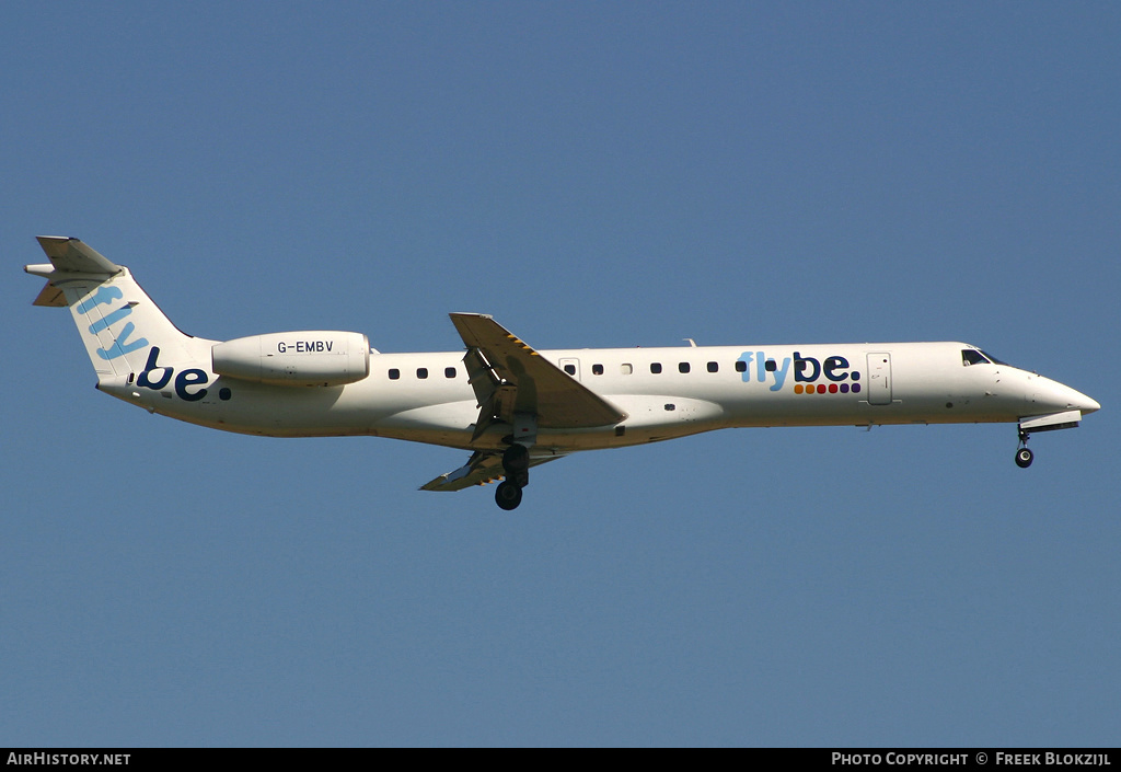 Aircraft Photo of G-EMBV | Embraer ERJ-145EU (EMB-145EU) | Flybe | AirHistory.net #380440