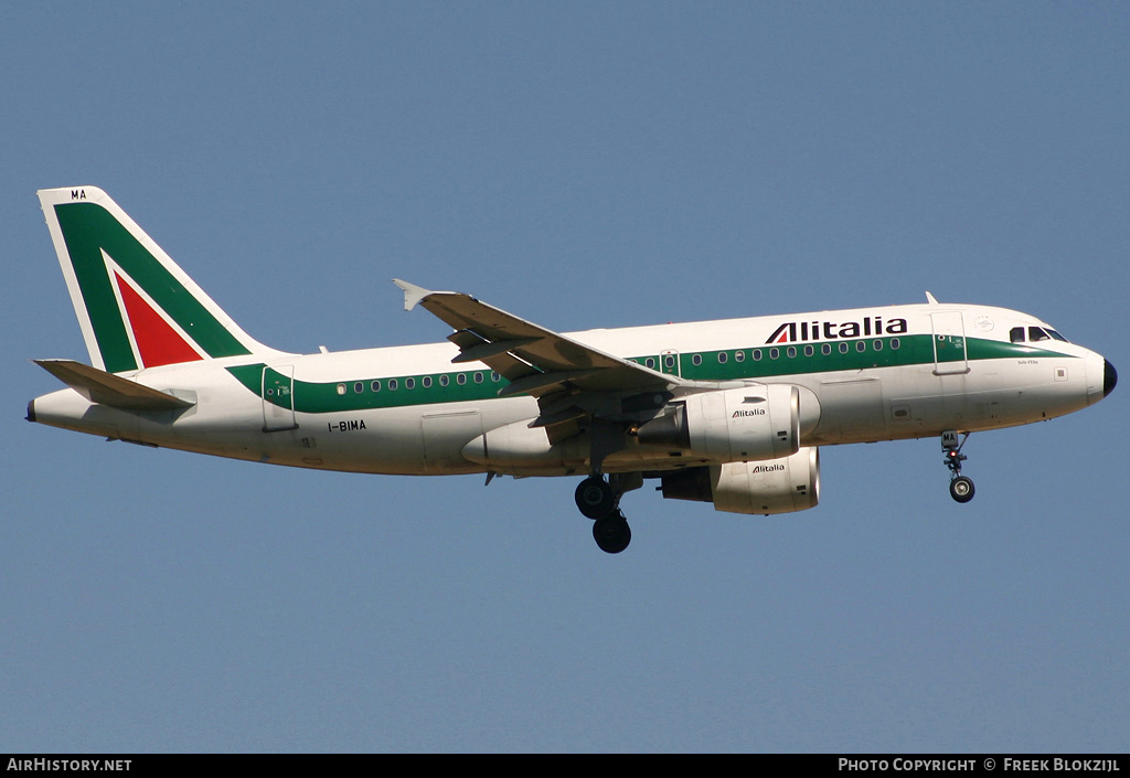 Aircraft Photo of I-BIMA | Airbus A319-112 | Alitalia | AirHistory.net #380442
