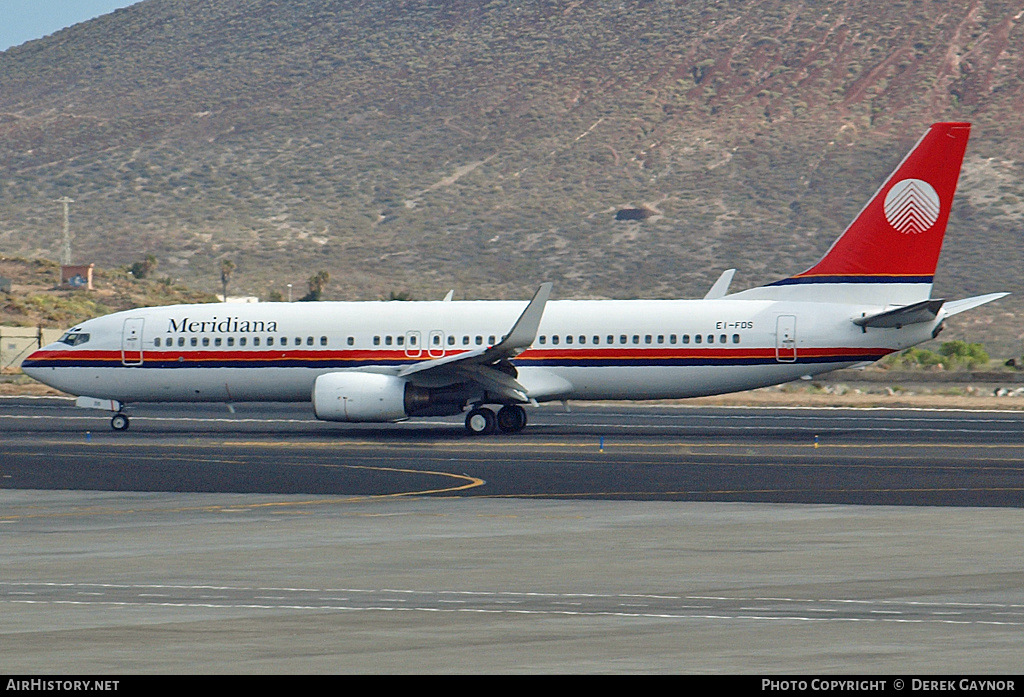 Aircraft Photo of EI-FDS | Boeing 737-86N | Meridiana | AirHistory.net #380494