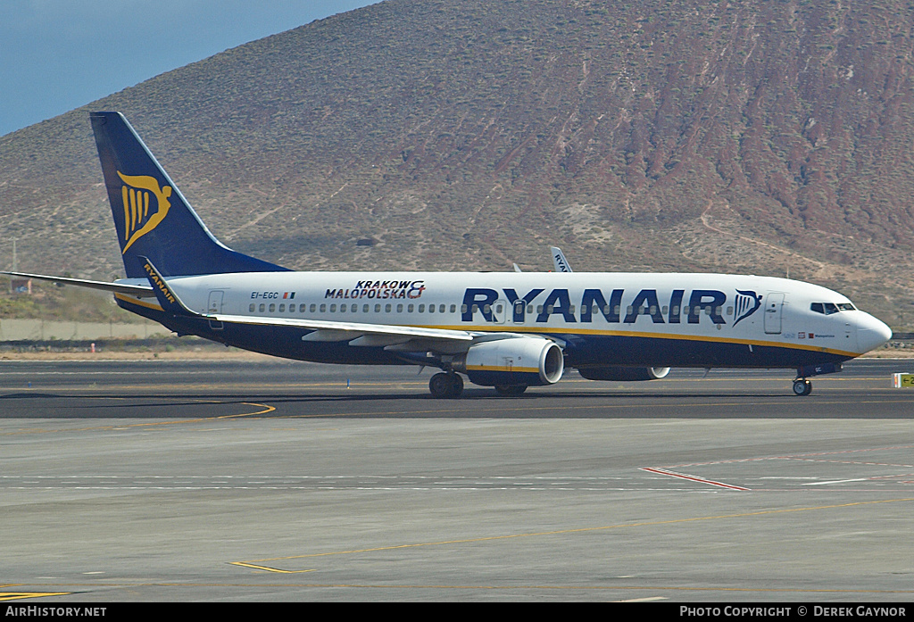 Aircraft Photo of EI-EGC | Boeing 737-8AS | Ryanair | AirHistory.net #380503