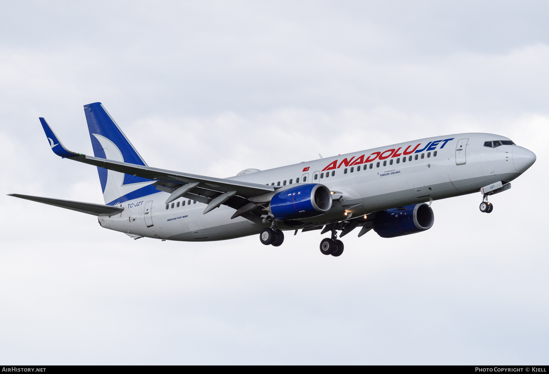 Aircraft Photo of TC-JZT | Boeing 737-8JP | AnadoluJet | AirHistory.net #380529