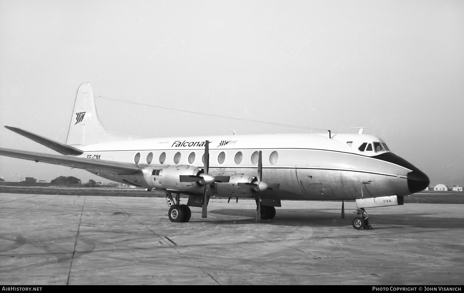 Aircraft Photo of SE-CNK | Vickers 784D Viscount | Falconair | AirHistory.net #380635