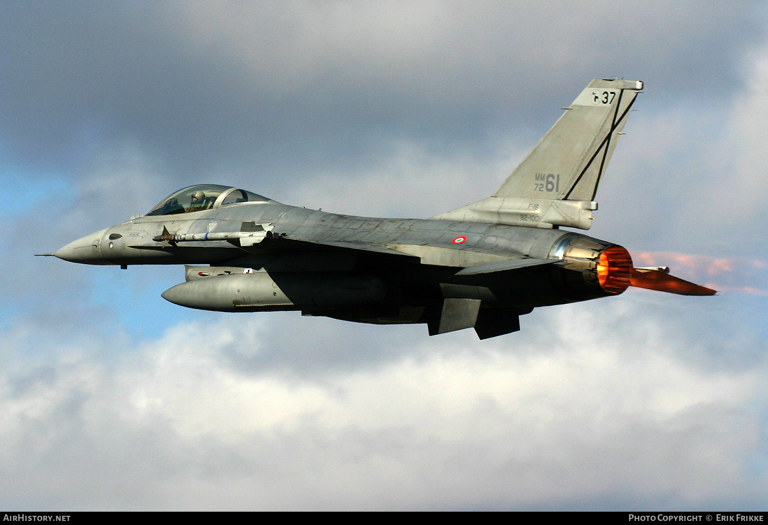 Aircraft Photo of MM7261 | General Dynamics F-16A/ADF Fighting Falcon | Italy - Air Force | AirHistory.net #380650