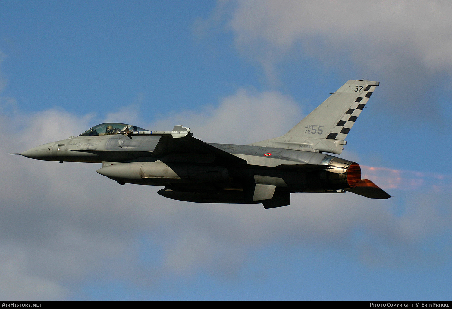 Aircraft Photo of MM7255 | General Dynamics F-16A/ADF Fighting Falcon | Italy - Air Force | AirHistory.net #380654