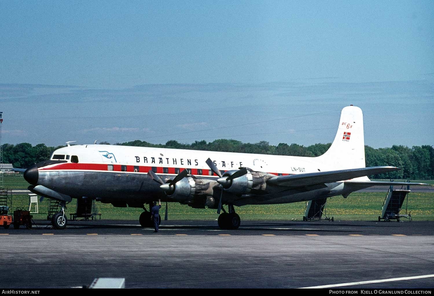 Aircraft Photo of LN-SUT | Douglas DC-6B | Braathens SAFE | AirHistory.net #380668
