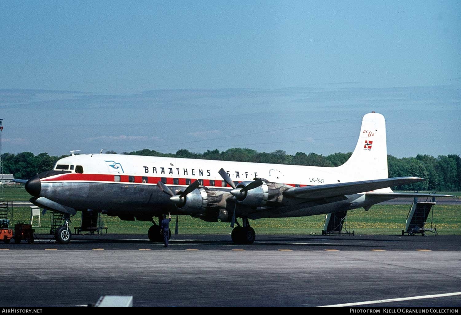 Aircraft Photo of LN-SUT | Douglas DC-6B | Braathens SAFE | AirHistory.net #380668