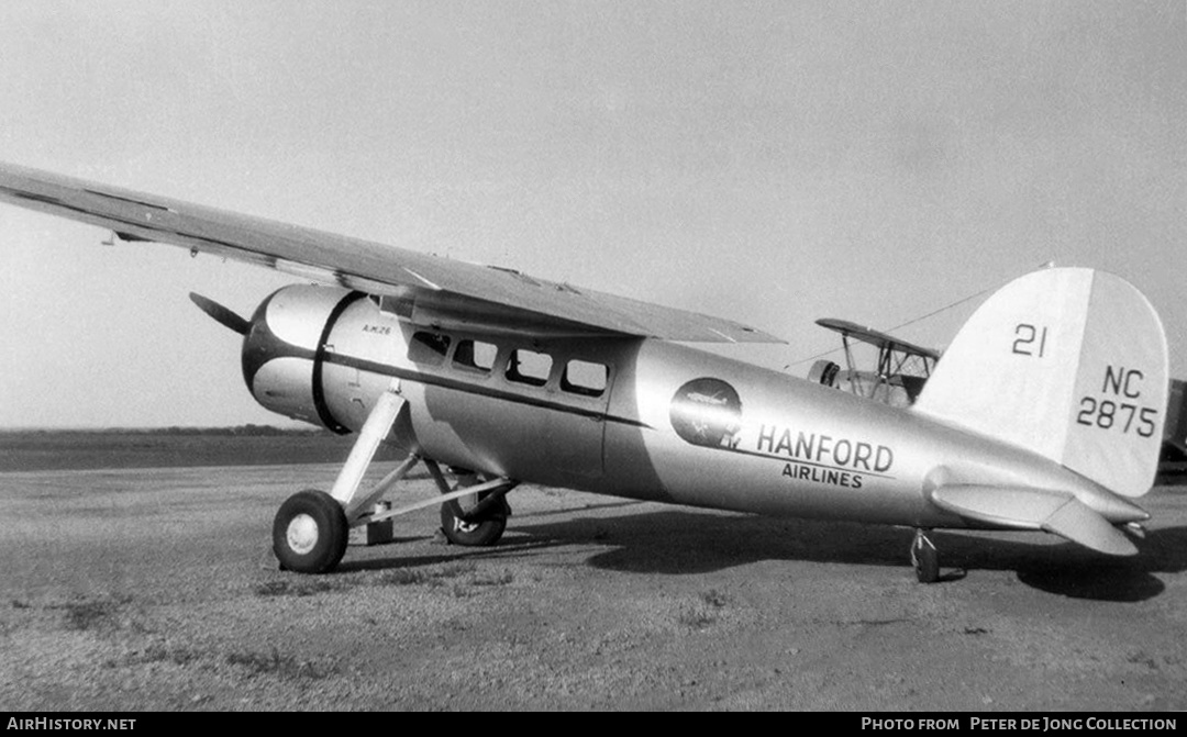 Aircraft Photo of NC2875 | Lockheed 5D Vega | Hanford Airlines | AirHistory.net #380681