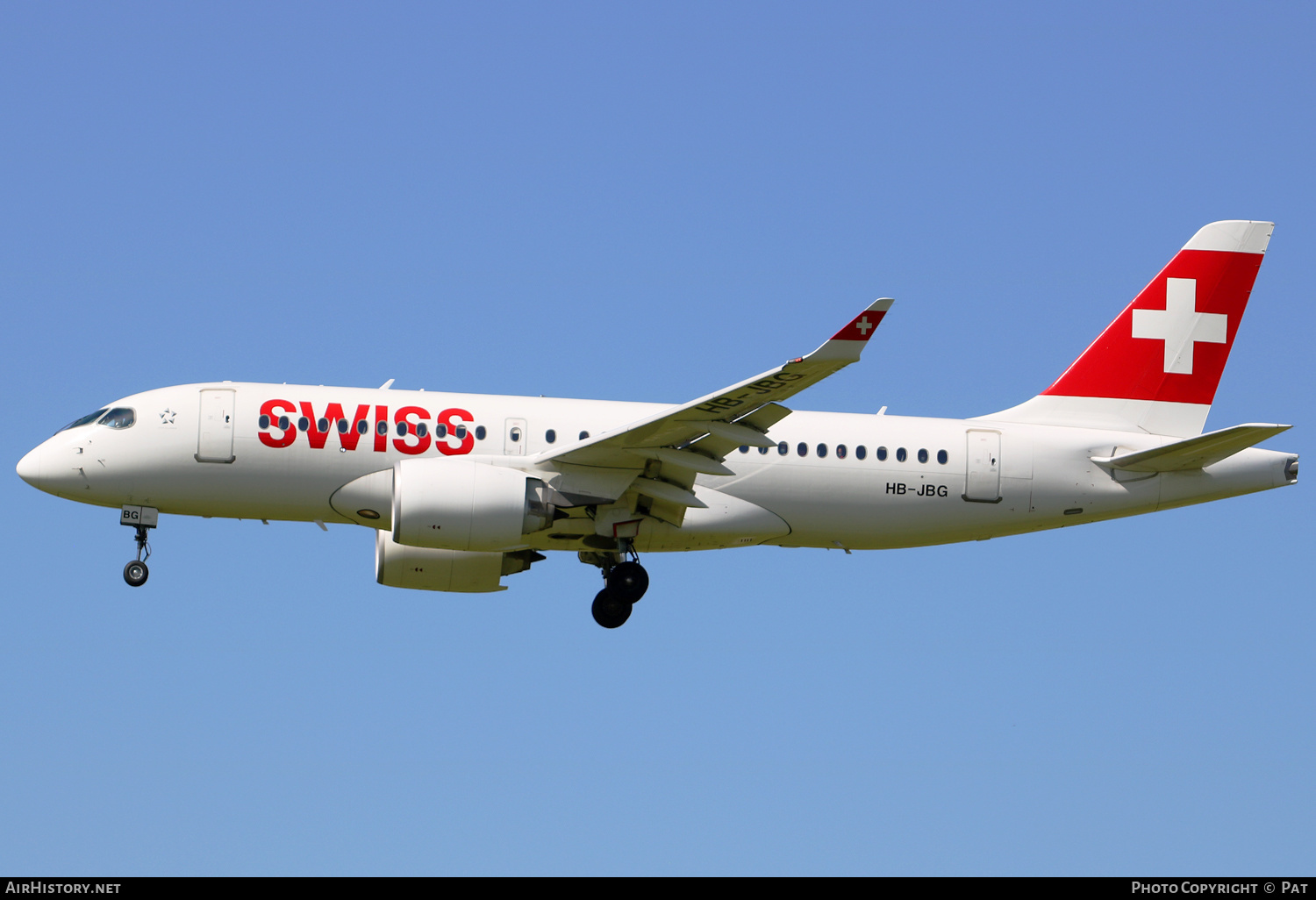 Aircraft Photo of HB-JBG | Bombardier CSeries CS100 (BD-500-1A10) | Swiss International Air Lines | AirHistory.net #380688