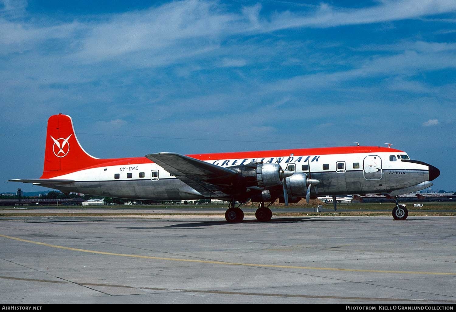 Aircraft Photo of OY-DRC | Douglas DC-6B | Greenlandair - Grønlandsfly | AirHistory.net #380689