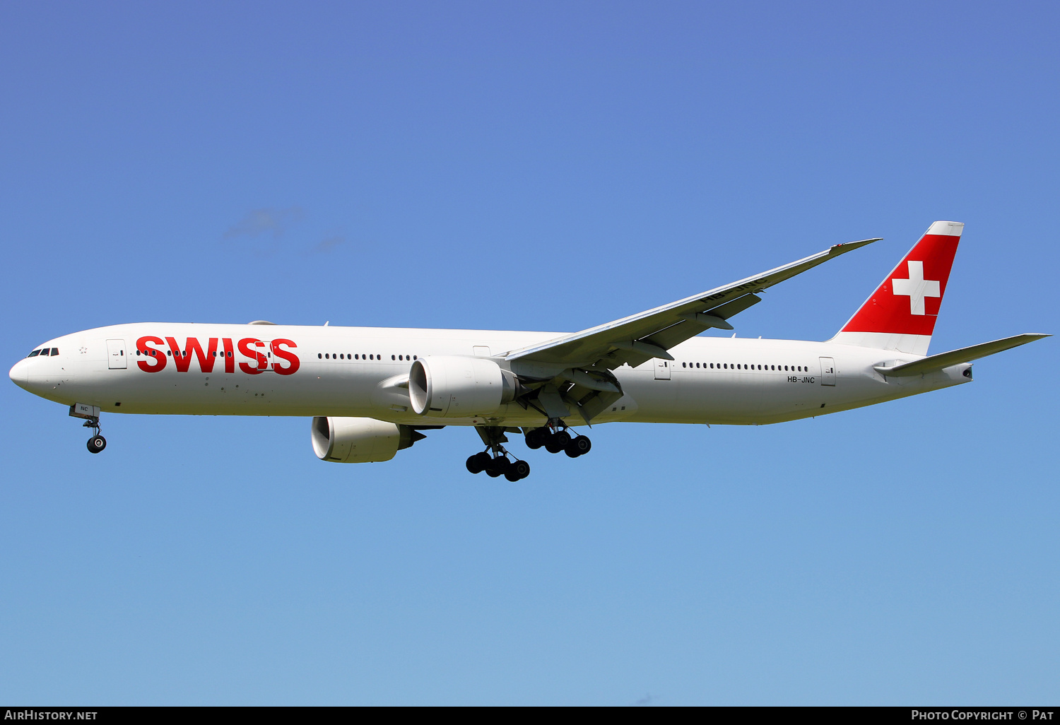 Aircraft Photo of HB-JNC | Boeing 777-3DE/ER | Swiss International Air Lines | AirHistory.net #380692