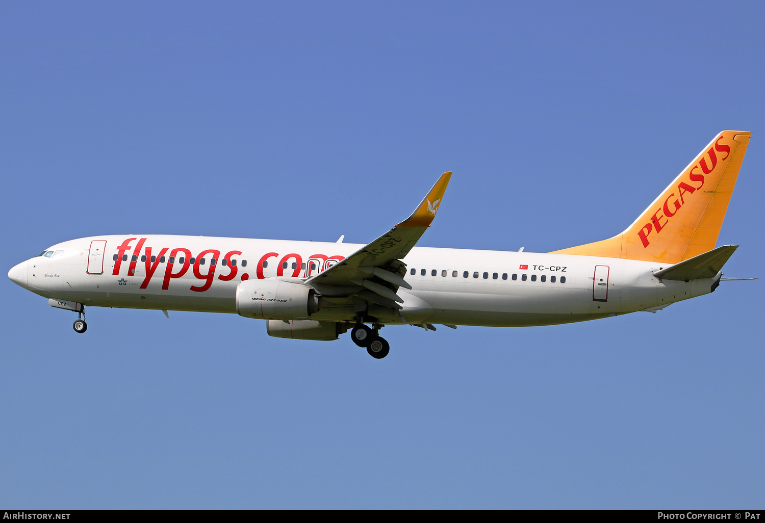 Aircraft Photo of TC-CPZ | Boeing 737-8H6 | Pegasus Airlines | AirHistory.net #380696