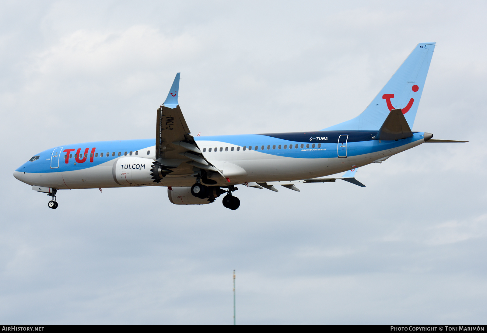 Aircraft Photo of G-TUMA | Boeing 737-8 Max 8 | TUI | AirHistory.net #380744