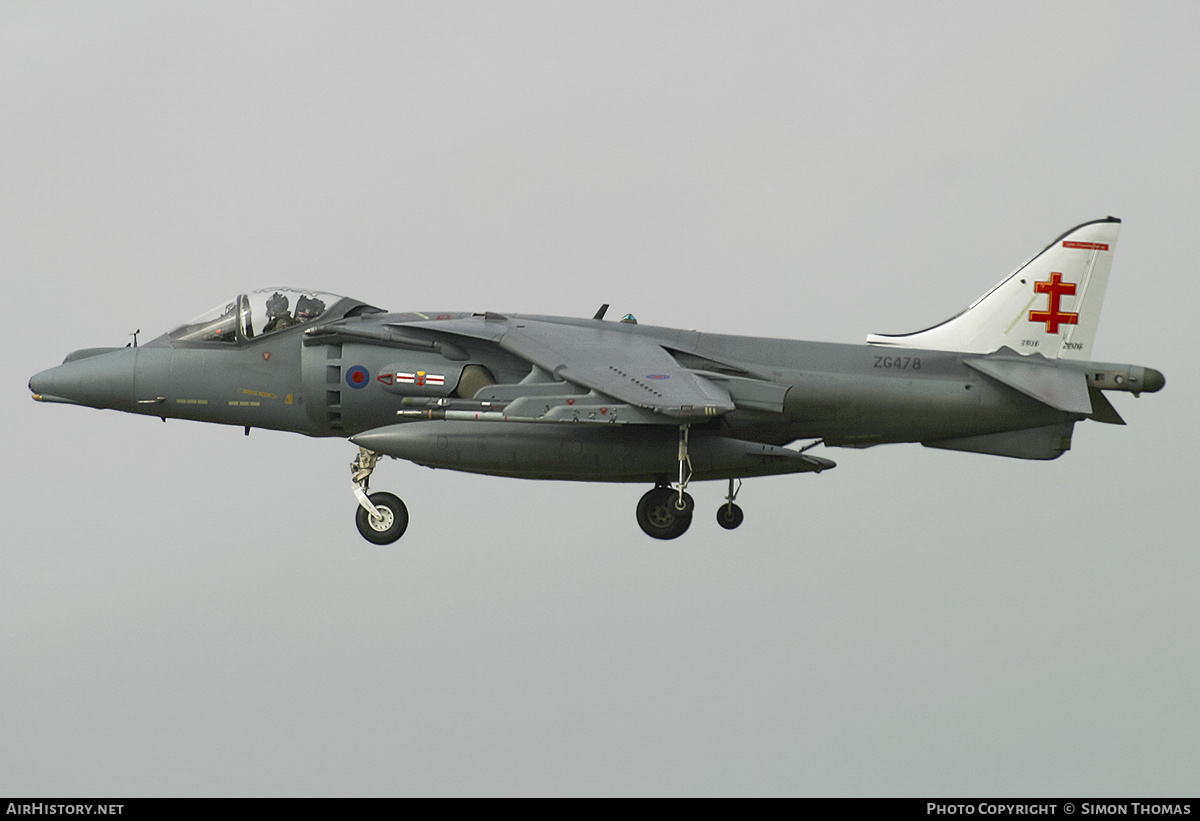Aircraft Photo of ZG478 | British Aerospace Harrier GR9A | UK - Air Force | AirHistory.net #380783