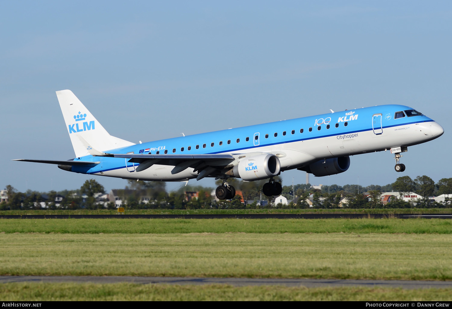 Aircraft Photo of PH-EXA | Embraer 190STD (ERJ-190-100STD) | KLM Cityhopper | AirHistory.net #380801