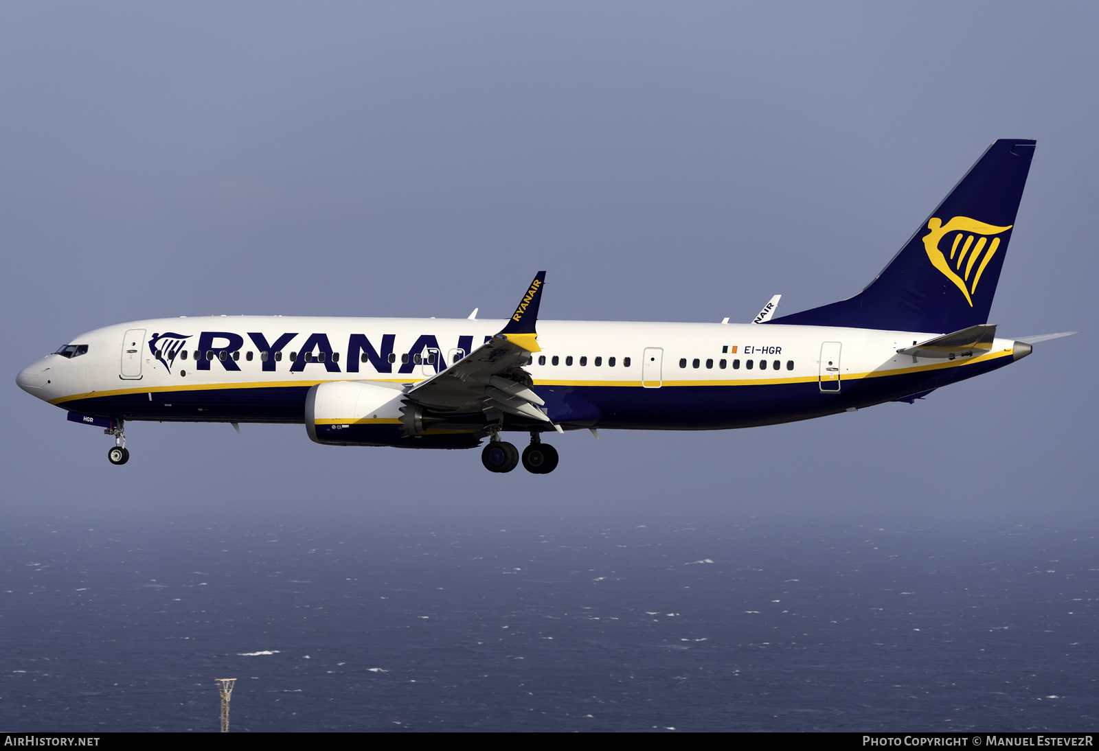 Aircraft Photo of EI-HGR | Boeing 737-8200 Max 200 | Ryanair | AirHistory.net #380820
