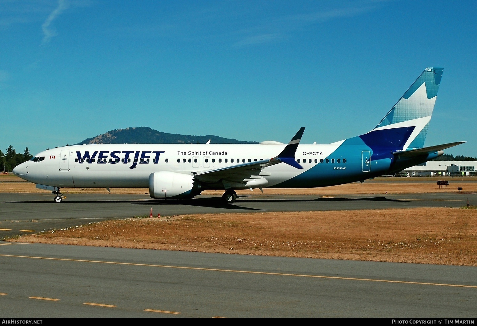 Aircraft Photo of C-FCTK | Boeing 737-8 Max 8 | WestJet | AirHistory.net #380834