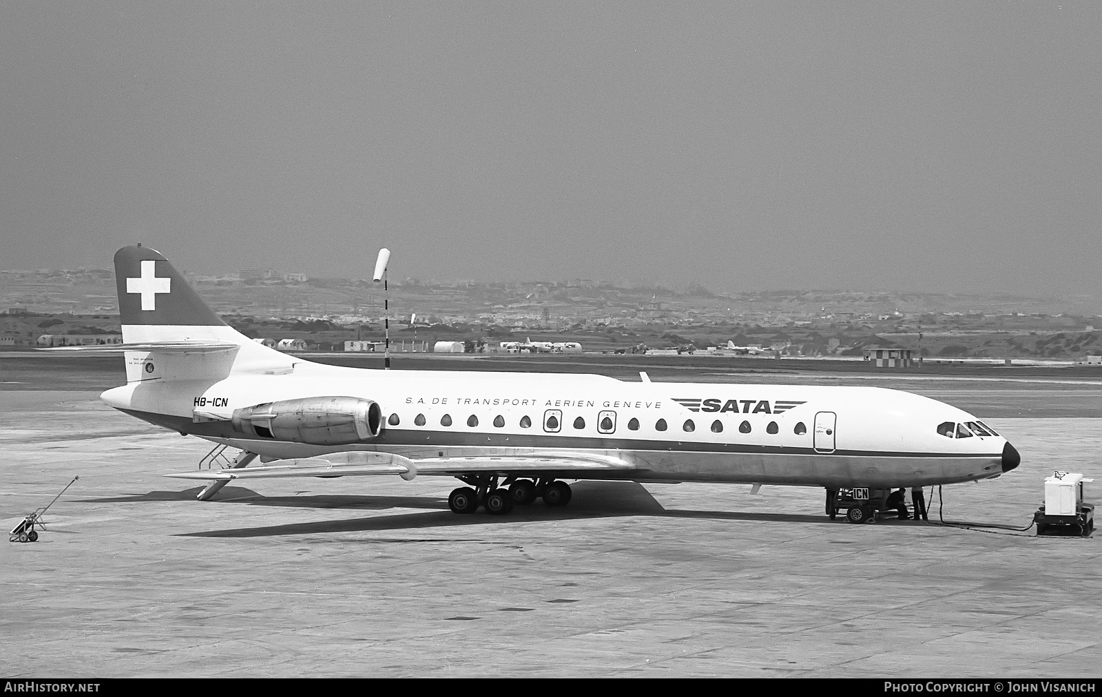 Aircraft Photo of HB-ICN | Sud SE-210 Caravelle 10B1R | SATA - SA de Transport Aérien | AirHistory.net #380843