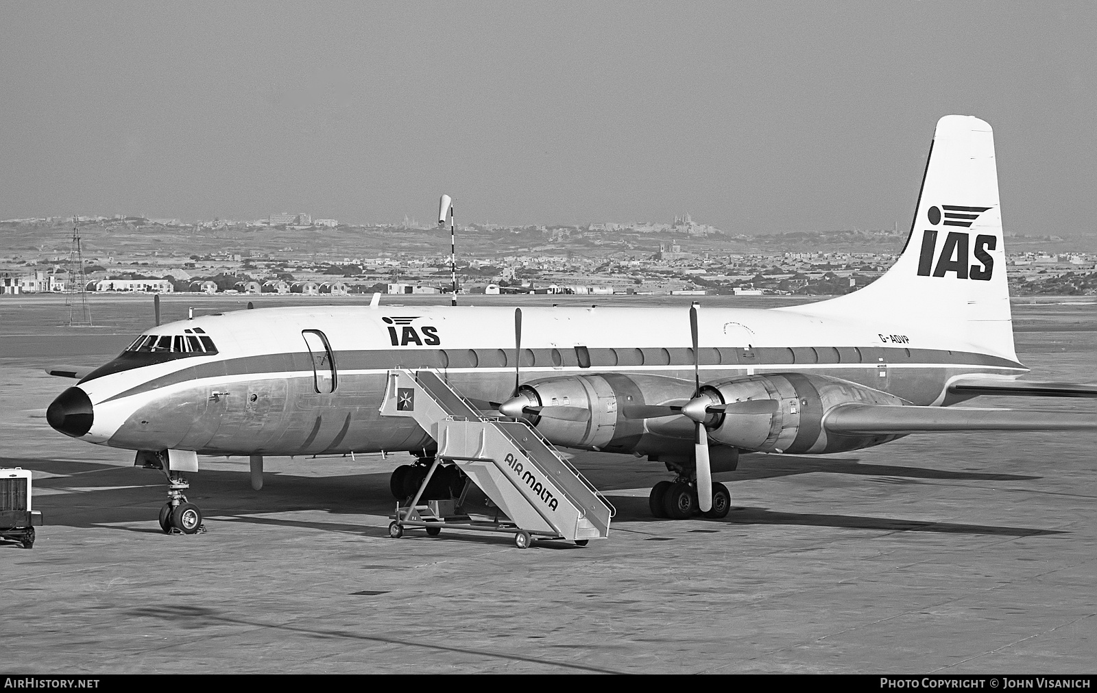 Aircraft Photo of G-AOVP | Bristol 175 Britannia 312F | IAS Cargo Airlines - International Aviation Services | AirHistory.net #380846